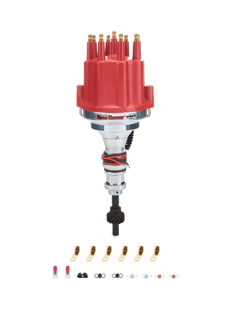 Pertronix Billet Distributor w/Red Male Cap D130811 fits SBF