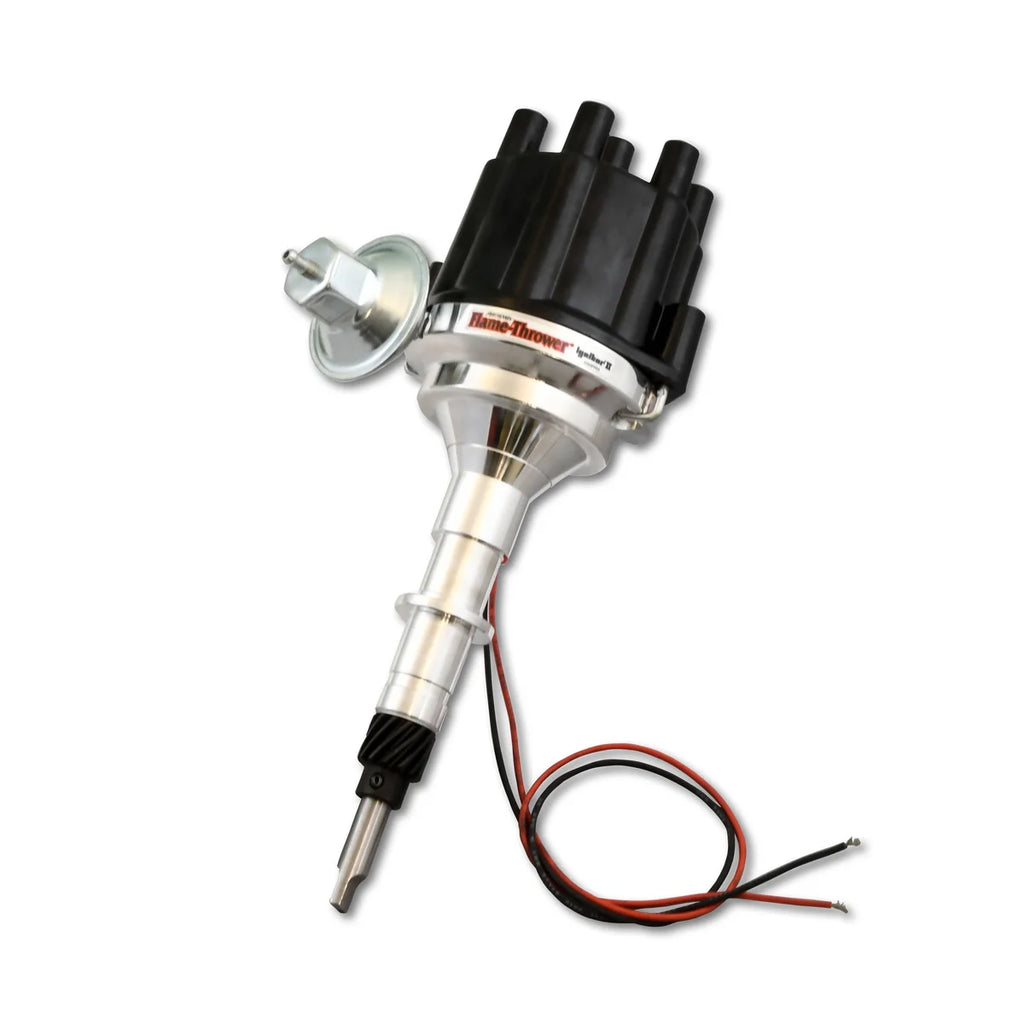 Pertronix Dist Billet AMC/Jeep/IH L6 Vac Blk Cap D161700 - Main Product View