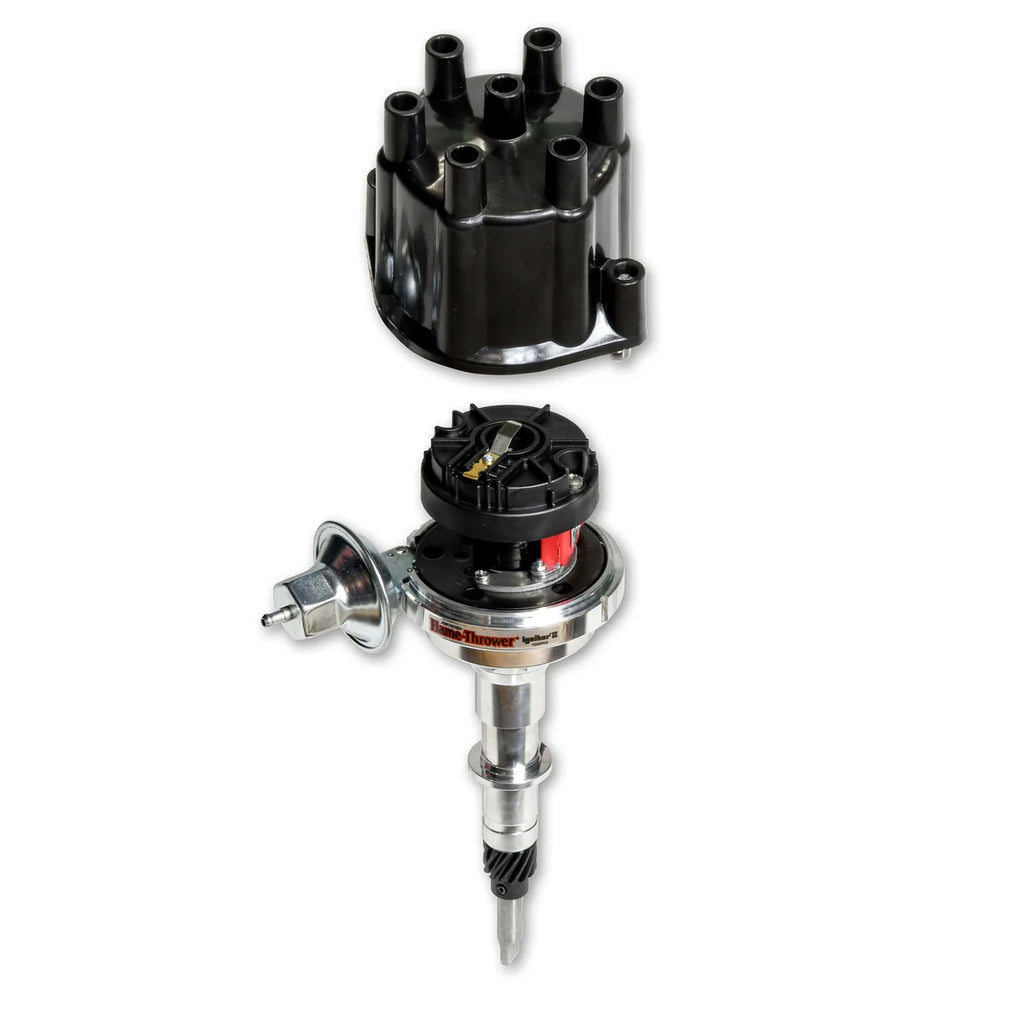 Pertronix Dist Billet AMC/Jeep/IH L6 Vac Blk Cap D161700 - Installation View