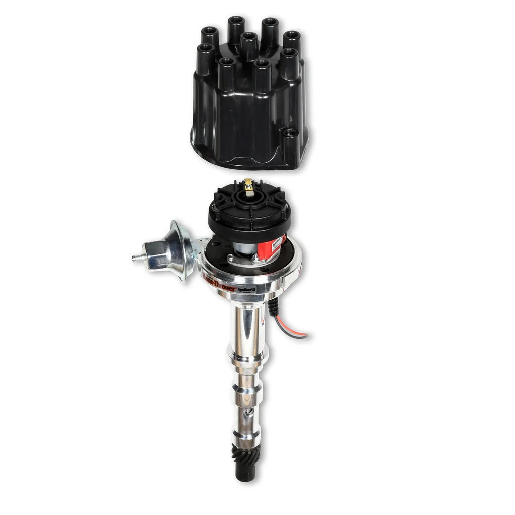 Pertronix Dist Billet Cadillac 472-500 blk cap D171700 - Installation View