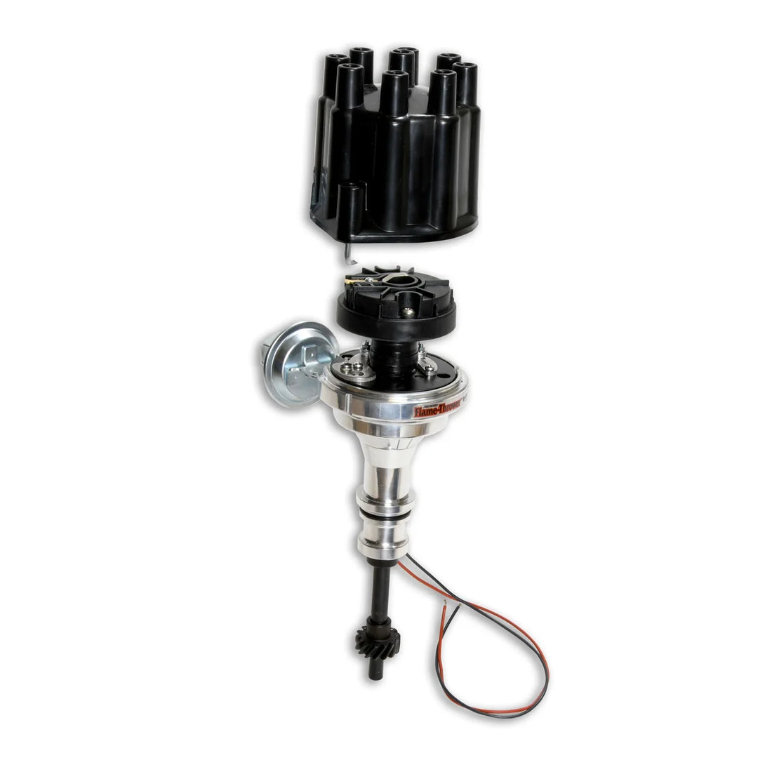 Pertronix Dist Billet Ford Y-Block black cap D135700 - Installation View