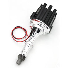 Load image into Gallery viewer, Pertronix Dist Billet Pontiac V8 Non/ Vac Blk Cap D120800 - Main Product View