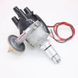 Load image into Gallery viewer, Pertronix Dist British 25D 4 cyl cast Ignitor vac top exit cap D172400 - Main Product View