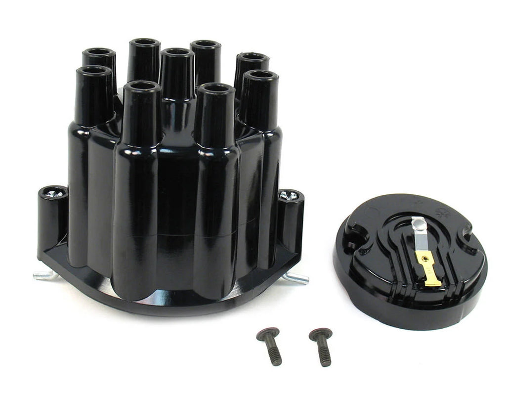 Pertronix Dist. Cap & Rotor Kit - Black D600700