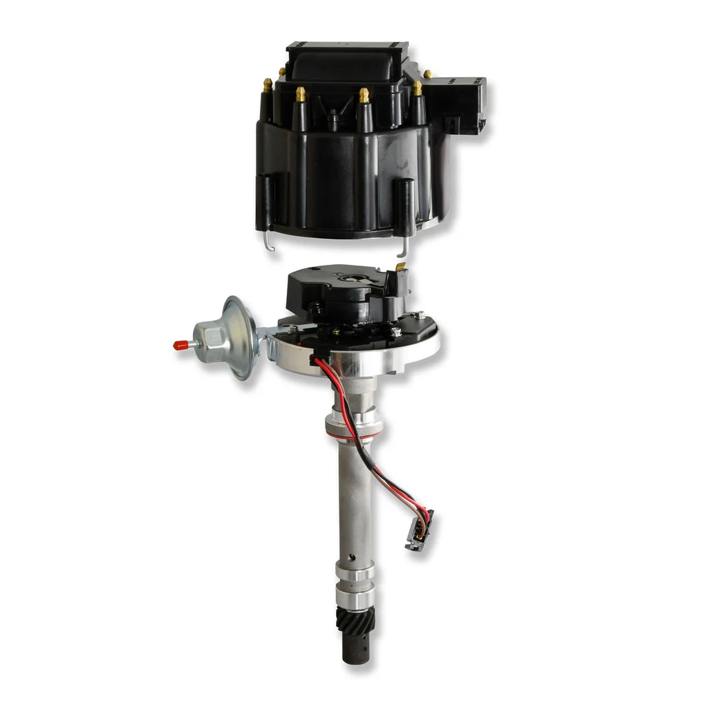 Pertronix Distr Stock Look HEI Chevy SB/BB blk cap D1060 - Installation View