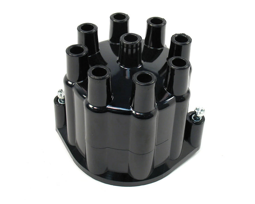 Pertronix Distributor Cap - Black Billet Distributors D650700 fits V8