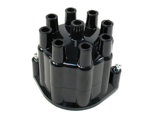Pertronix Distributor Cap - Black Billet Distributors D650700 fits V8