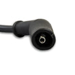 Load image into Gallery viewer, Pertronix Wires, 8MM GM LS 45° Black Ceramic Boot; Black wire 828224HT - Side View