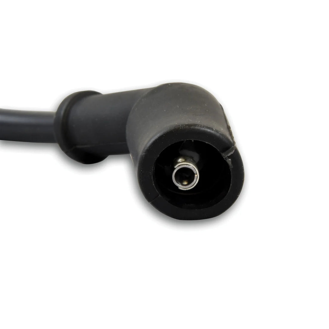 Pertronix Wires, 8MM GM LS 45° Black Ceramic Boot; Black wire 828224HT - Side View