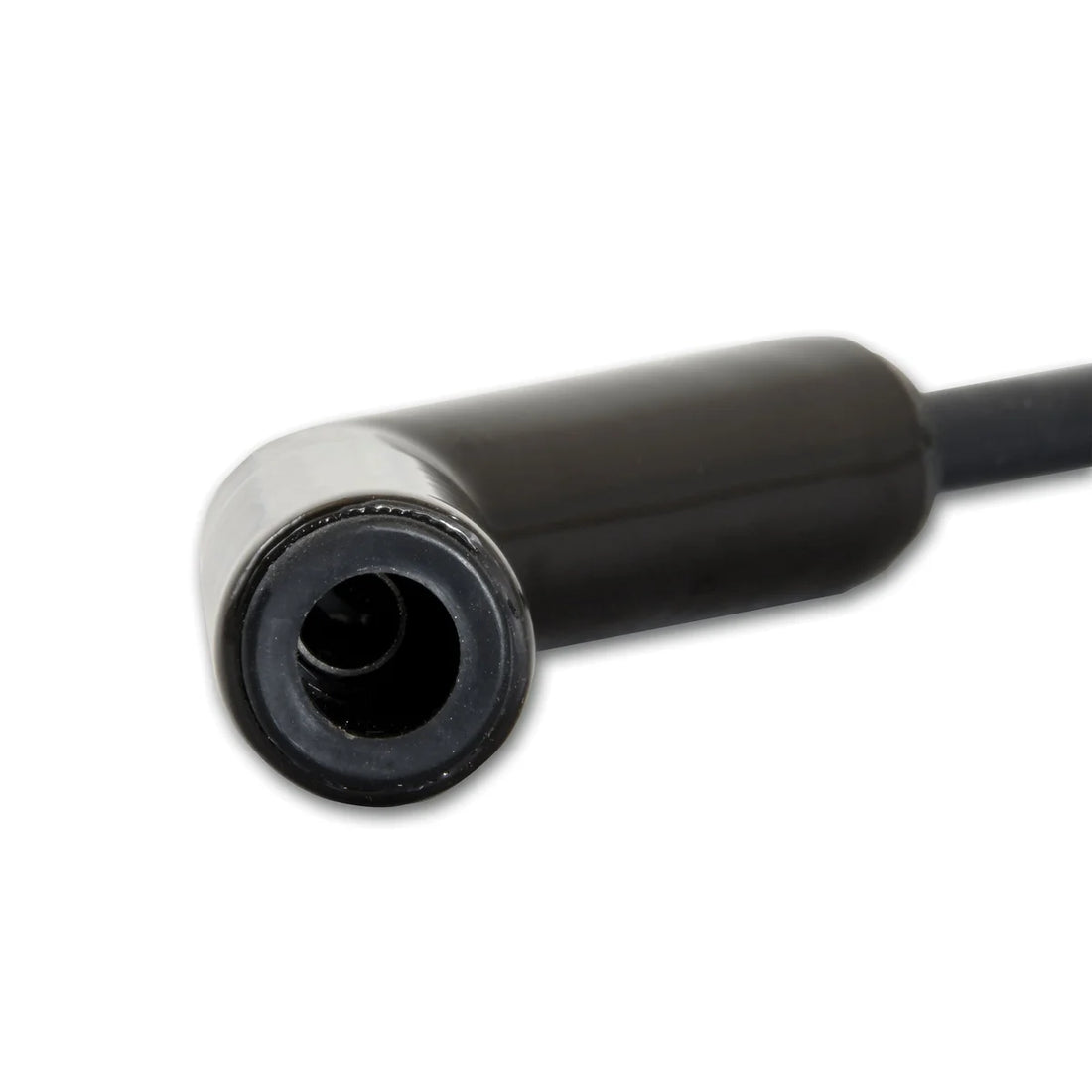 Pertronix Wires, 8MM GM LS 45° Black Ceramic Boot; Black wire 828224HT - Back View