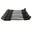 Load image into Gallery viewer, Pertronix Wires, 8MM GM LS 45° Black Ceramic Boot; Black wire 828224HT - Angled View