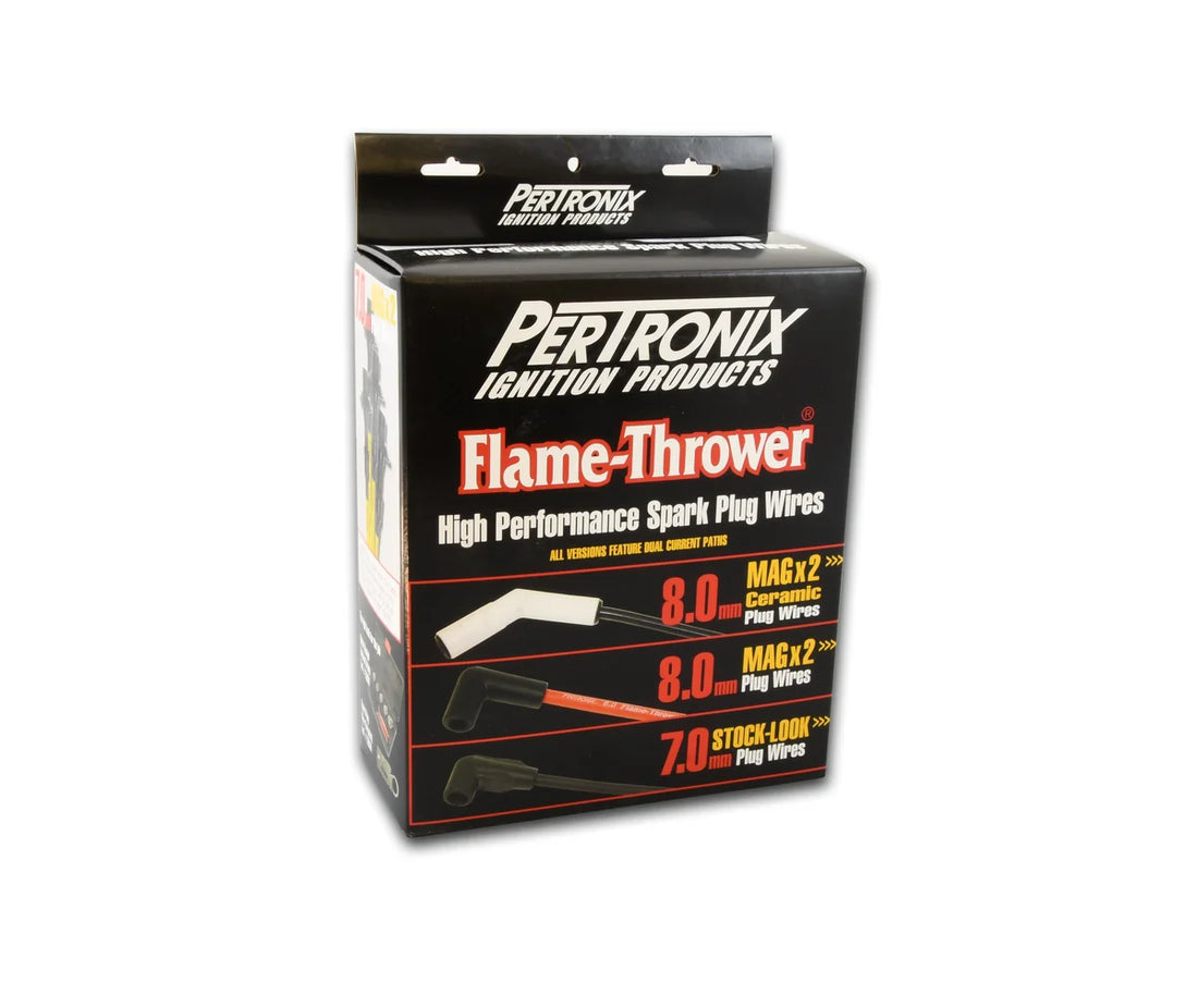 Pertronix Wires, 8MM GM LS 45° Black Ceramic Boot; Black wire 828224HT - Package Contents
