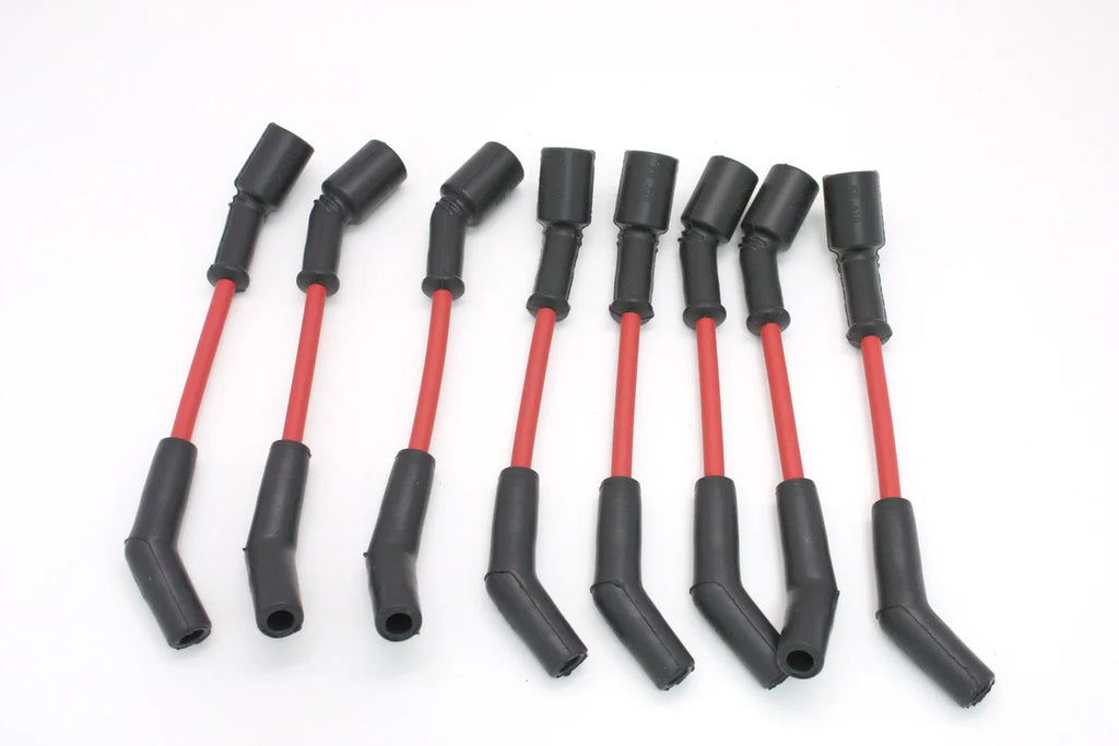 Pertronix Wires, 8MM GM LS 45 Degree Boots  Red 808429 - Main Product View