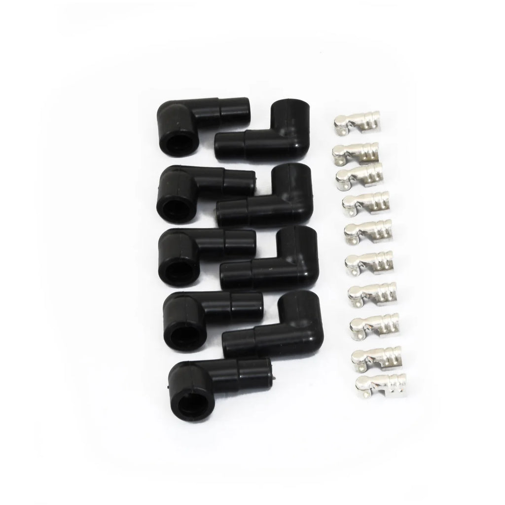 Pertronix Wires, Univ. 8MM 8 cyl 180° Black Ceramic Boot; Black wire 828280HT - Installation View