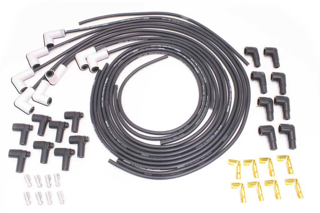 Pertronix Wires, Univ. 8MM 8 cyl Ceramic 90 Deg black High Temp 808290HT - Main Product View