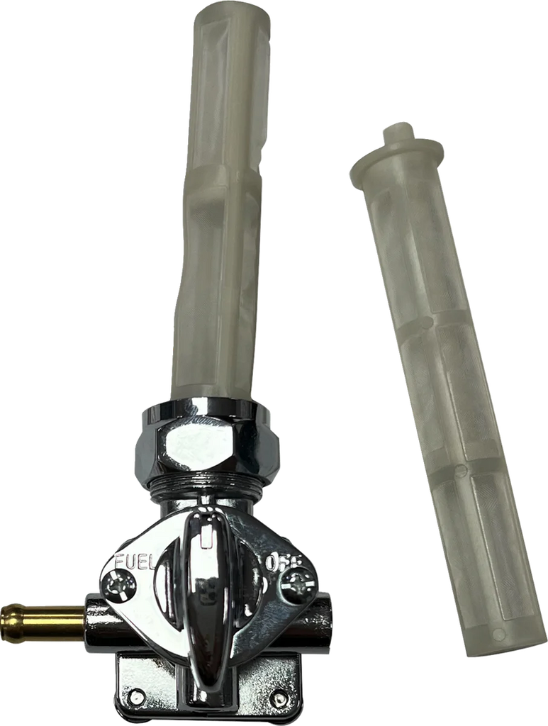Petcock - Vacuum - Left Outlet - Chrome DragSpecialties T03-0100C - Main Product View