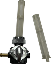 Load image into Gallery viewer, Petcock - Vacuum - Left Outlet - Chrome DragSpecialties T03-0100C - Side View