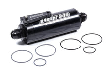 Load image into Gallery viewer, Peterson Fluid Fuel Filter -10an 100 Micro w/Ball Valve 09-0626