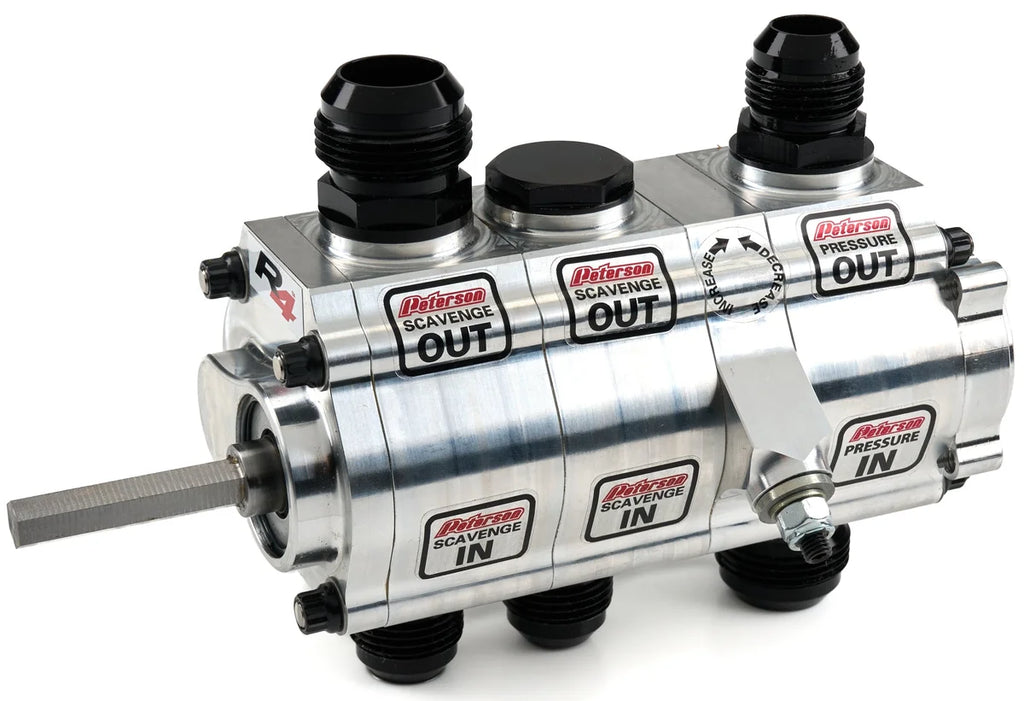 Peterson Fluid Oil Pump 3-Stage Reverse Rotation Left Side 04-3016-HEX