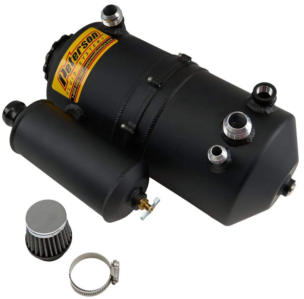 Peterson Fluid Oil Tank 2.3 Gallon Single Scavenge Black 08-0785-CC-BLK