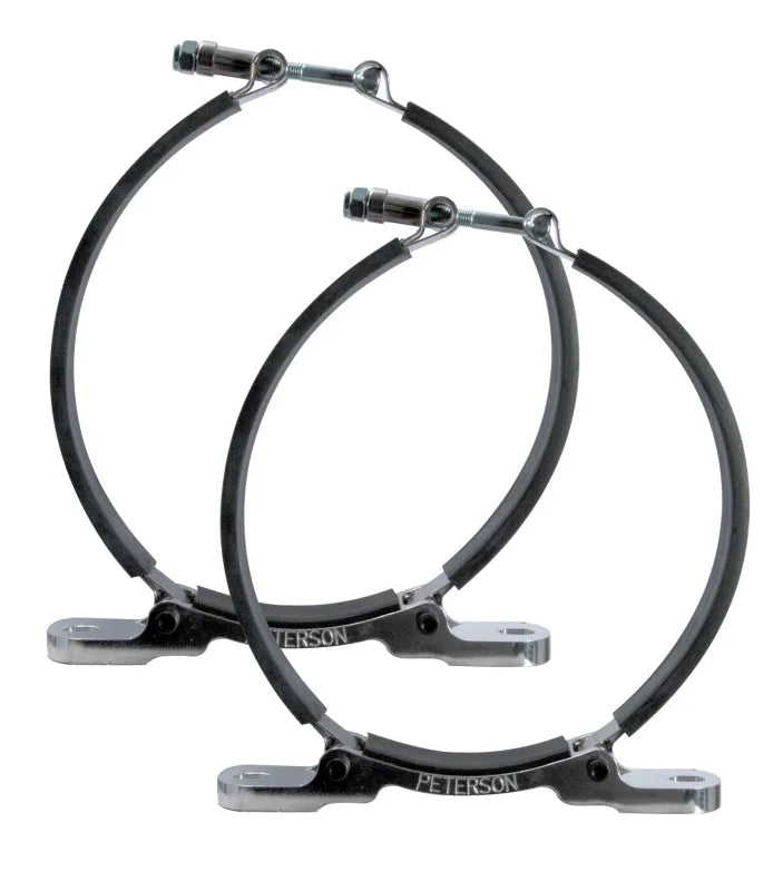 Peterson Fluid Systems 6in Flat Mount Brackets (Pair)