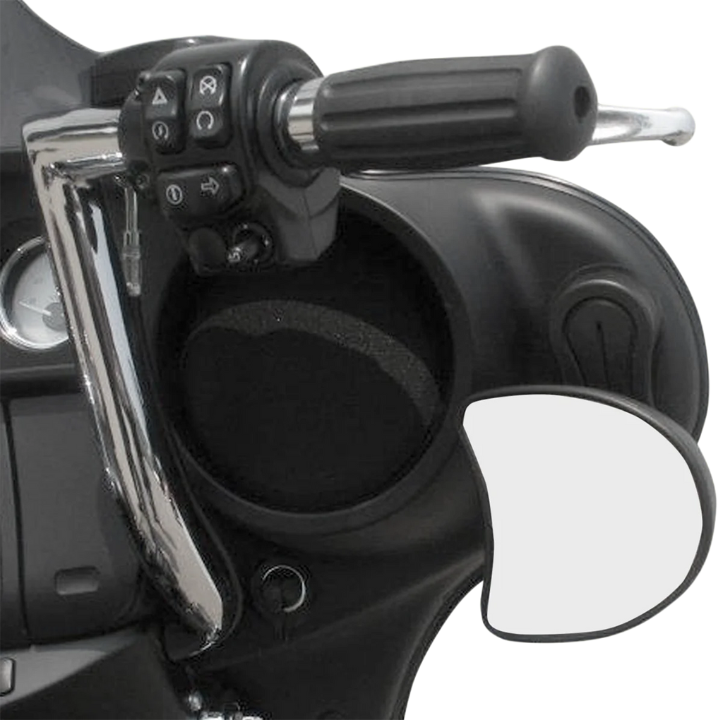 Pingel Drop Bracket - Fairing Mirror - Black 62210 - Side View