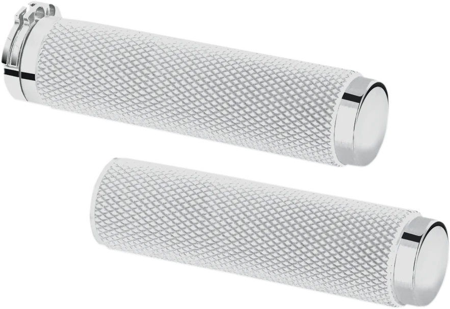 Pingel Grips - Knurled - Chrome 62196 - Main Product View