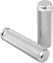 Load image into Gallery viewer, Pingel Grips - Knurled - Chrome 62196 - Side View