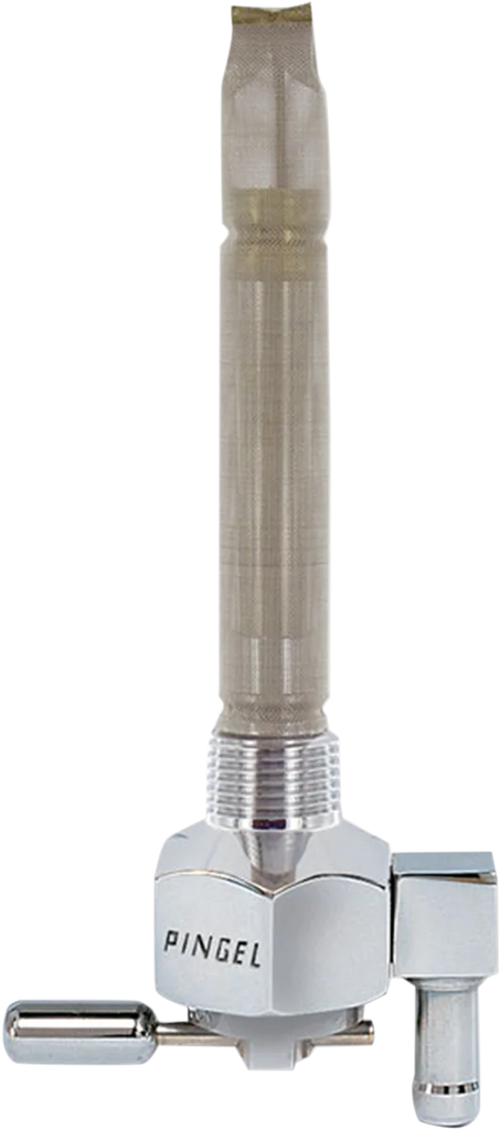 Pingel Hex Fuel Valve - Chrome - 3/8" NPT 6291-CH - Main Product View