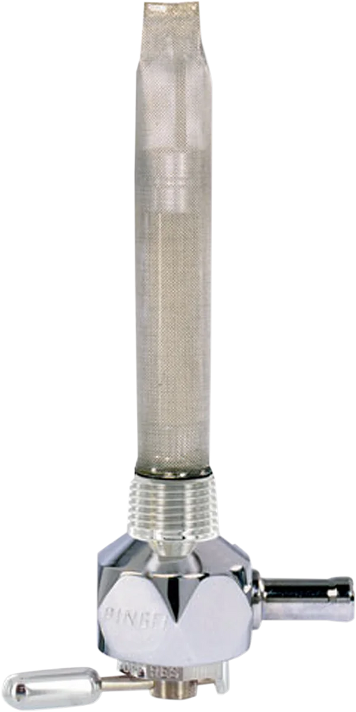 Pingel Hex Fuel Valve - Diamond Chrome - 3/8" NPT 4211-CD - Main Product View