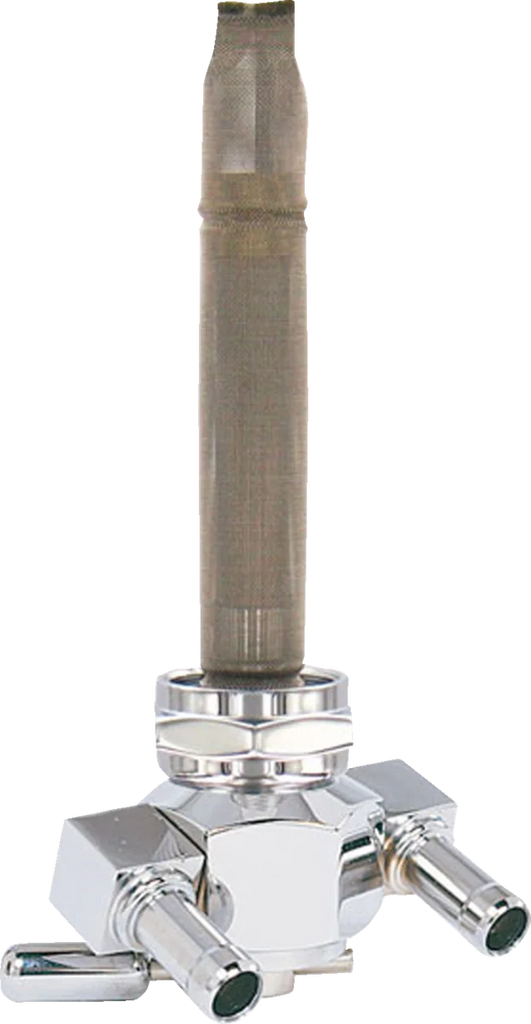 Pingel Power Flo™ Fuel Valve - 22 mm - Hex - 90° - Chrome 3311-D-CH - Main Product View