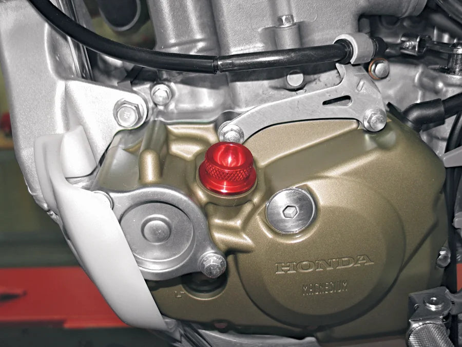 Pingel Red Oil Fill Cap 62100 - Side View