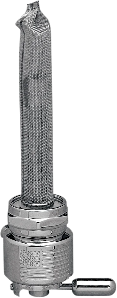 Pingel Round Fuel Valve - Flag Chrome - 22 mm 6311CRL - Main Product View
