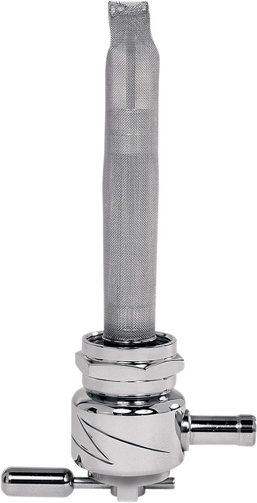 Pingel Round Fuel Valve - Lightning Chrome - 22 mm 6311-CL - Main Product View