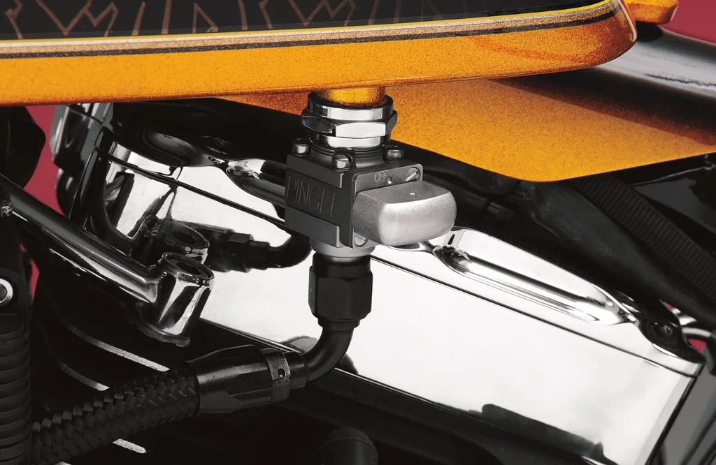 Pingel The Guzzler® Fuel Valve - 22 mm - 6AN GV23G - Side View