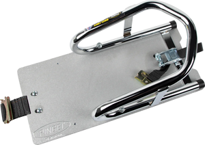 Pingel Wheel Chock - Series E-Track - Floor Mount - Removable - Chrome - 6-1/2" WC65EF - Main Product View