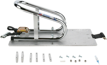 Load image into Gallery viewer, Pingel Wheel Chock - Series E-Track - Floor Mount - Removable - Chrome - 6-1/2&quot; WC65EF - Detail View