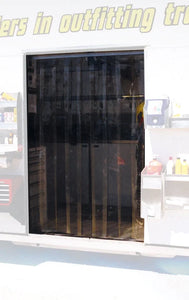 Pit Pal Door Strip Vinyl 4ft x 7ft Tinted Amber PALTVS4X7