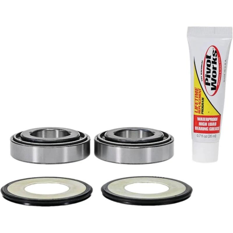 Pivot Works 07-10 BMW G450X Steering Stem Bearing Kit - Installation View