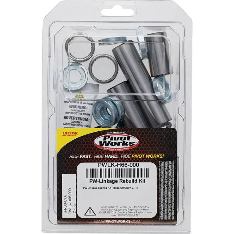 Pivot Works 07-13 Honda CRF250X Linkage Bearing Kit - Installation View