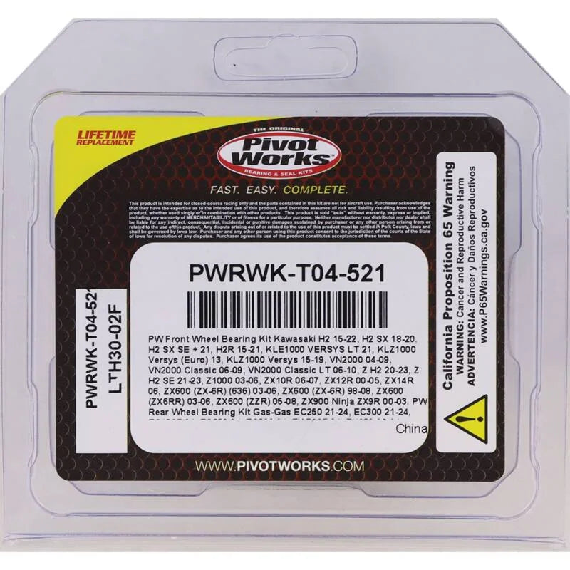 Pivot Works 09-10 KTM SX 450 ATV - Rear Wheel Bearing Kit - Side View