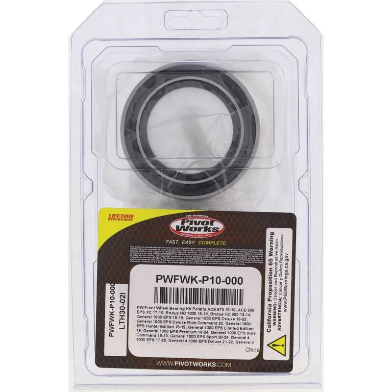 Pivot Works 11-13 Polaris Sportsman 550 Front Wheel Bearing Kit - Back View