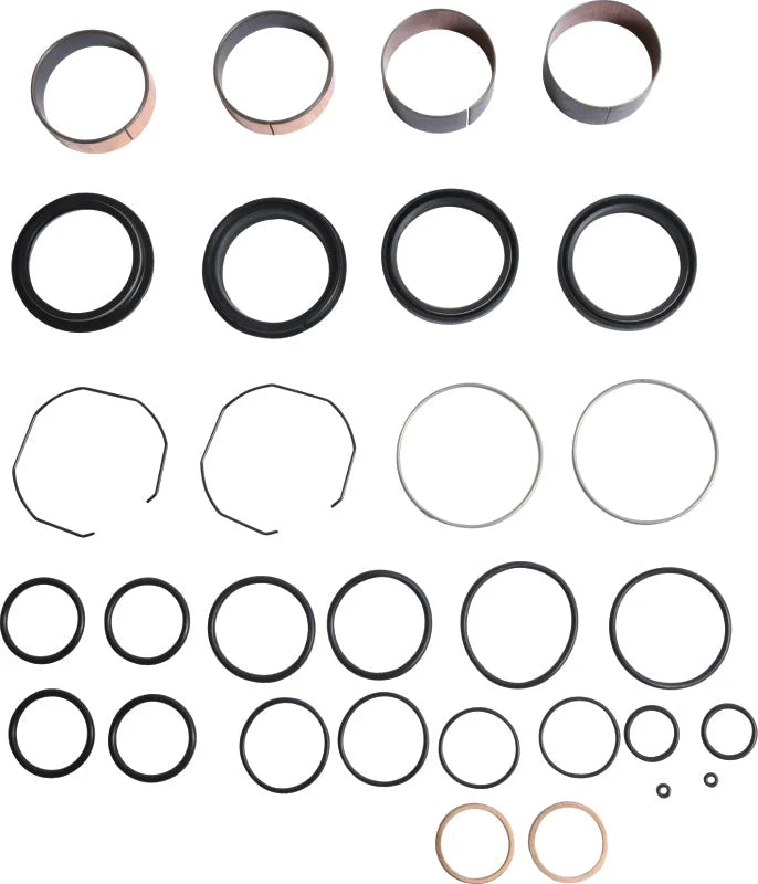 Pivot Works 19-22 Suzuki RMZ250 Fork Rebuild Kit - W/Bushings & Seals - Side View
