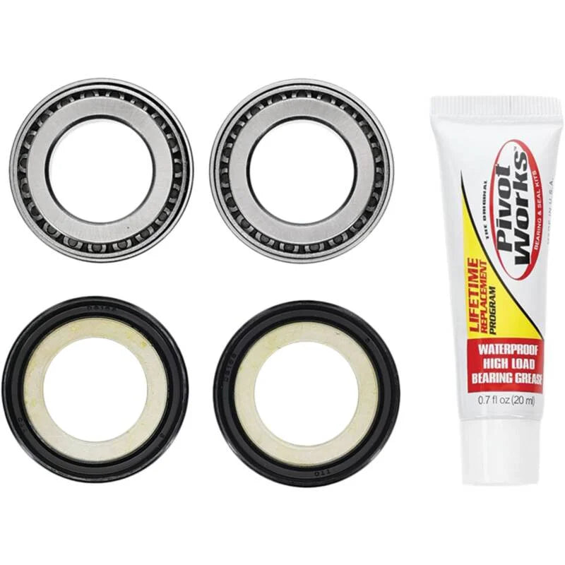 Pivot Works 19-23 Honda CRF110F Steering Stem Bearing Kit - Installation View