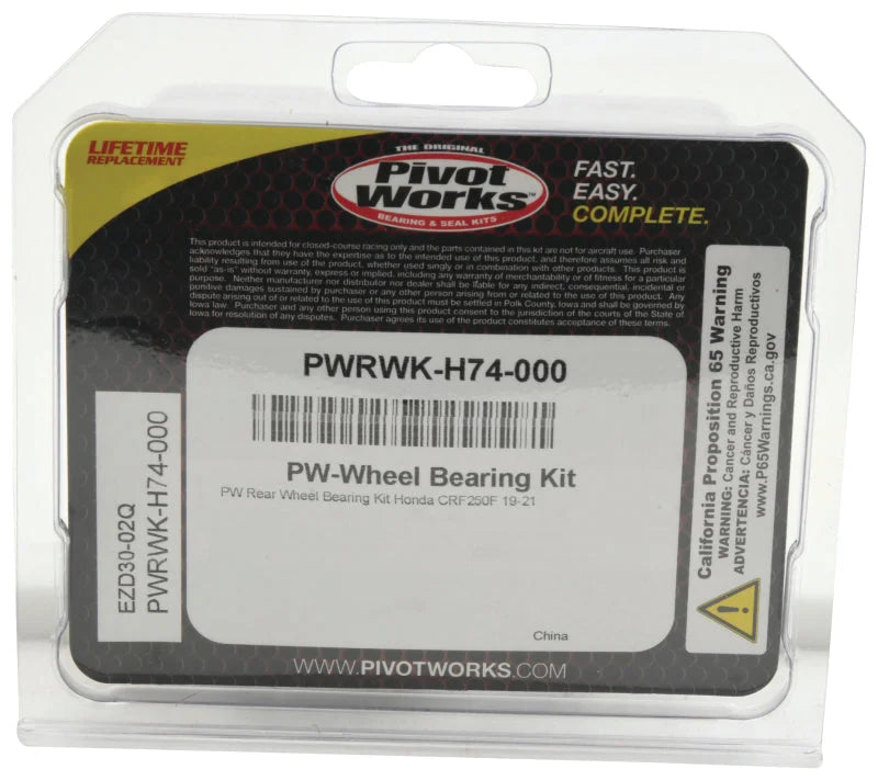 Pivot Works 19-23 Honda CRF250F Rear Wheel Bearing Kit - Side View