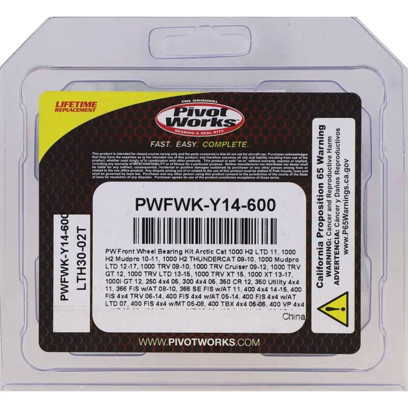 Pivot Works 2005 Arctic Cat 250 4x4 Front Wheel Bearing Kit - Side View