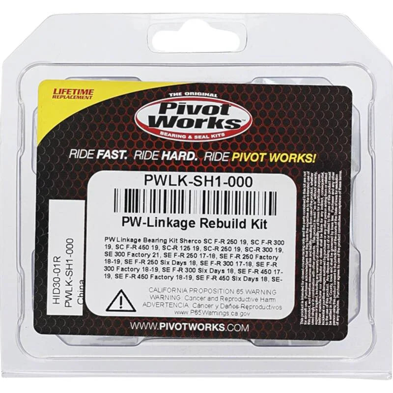 Pivot Works 2019 Sherco SC-R 125 Linkage Bearing Kit - Installation View