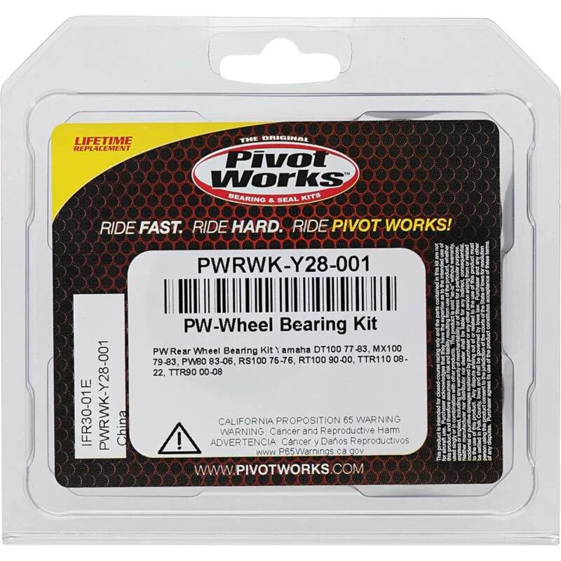Pivot Works 83-06 Yamaha PW80 Rear Wheel Bearing Kit - Main Product View