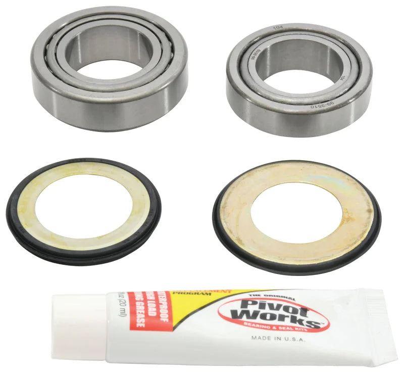 Pivot Works 95-97 Honda CR125R Steering Stem Bearing Kit - Side View