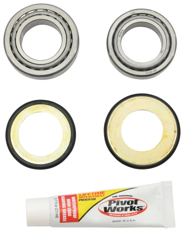 Pivot Works 95-97 Honda CR125R Steering Stem Bearing Kit - Detail View